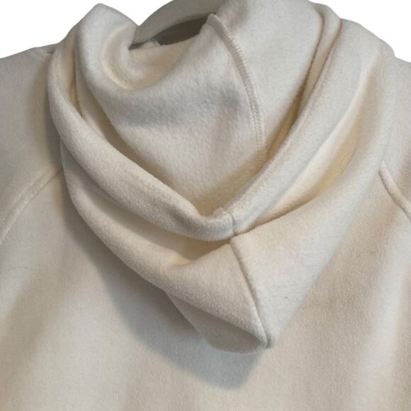 Womens Gap White Buttery Soft Hooded Cowl Neck Workout Gym Hoodie Size Medium - Picture 7 of 15